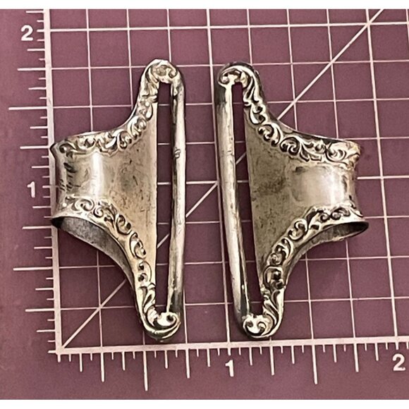 Antique John W. Reddall Sterling Silver Art Nouveau Nurses Sash Belt Buckle main image 6